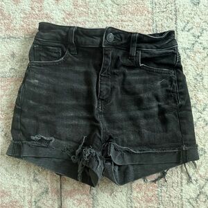 Pair of American eagle stretch jean shorts- size 000